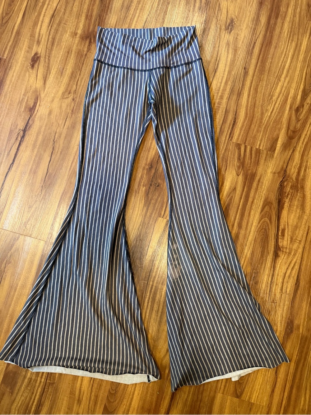 Teeki long bell bottom stripes